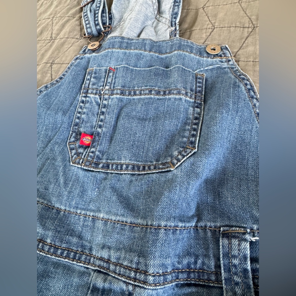 Dickie’s women’s Blue Denim Overalls XS